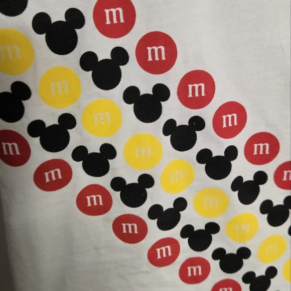 Disney Springs M&M Sotre WhiteTank Top with Mickey Mouse Design XL NEW - Picture 3 of 5